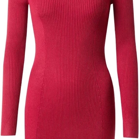 Abercrombie & Fitch - Red Long Sleeve Dress - New Without Tags - Size M TALL - Picture 3 of 7